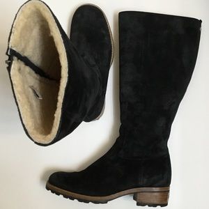 Knee High Suede and Shearling UGG Winter Boots 7